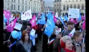 Arras : trois cents personnes réunies contre le mariage pour tous