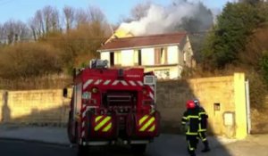 Incendie rue Voltaire à Saint-Martin-Boulogne