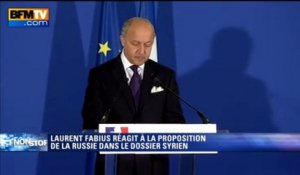 Laurent Fabius: "Déposer une résolution devant le Conseil de sécurité de l'ONU" - 10/09