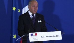 Syrie : Fabius veut "le démantèlement" des armes chimiques