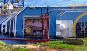 Redressement du Costa Concordia : les premières images