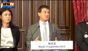 Valls à Nice: "la justice doit prévaloir" - 17/09