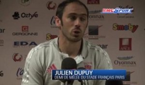 Stade Français : Dupuy ne retient que la victoire