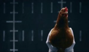 Une publicité Mercedes avec des poules