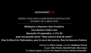 En direct de Mediapart : Lordon, Dassault, Hollande et la Syrie