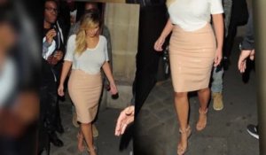 Kim Kardashian dévoile ses formes lors d'un dîner avec Kanye West