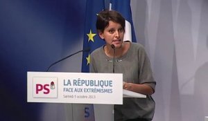 Najat Vallaud-Belkacem au Forum «La République face aux extrémismes»