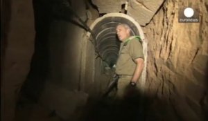 Tsahal dévoile les images d'un tunnel entre Gaza et Israël