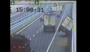 Accident d'une camionette en Chine