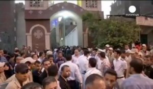 Forte émotion pour les funérailles de quatre Coptes...