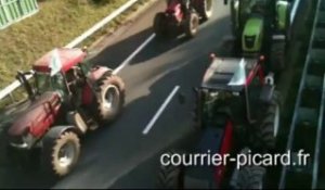 Ecotaxe : action des agriculteurs de l'Oise