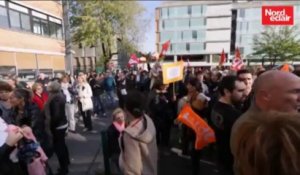 Roubaix: des salariés de La Redoute manifestent ce mardi matin