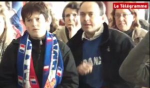 Vannes (56). Chaude ambiance parmi les supporters des Bleus