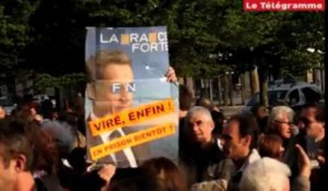 Brest. Présidentielle : klaxons, champagne et scènes de liesse pour Hollande