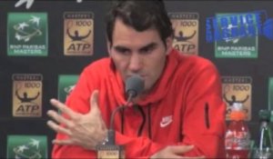 Paris-Bercy 2013 - Roger Federer : "J'aime bien jouer Djokovic"