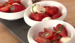Recette de Salade de tomates, mozzarella - 750 Grammes