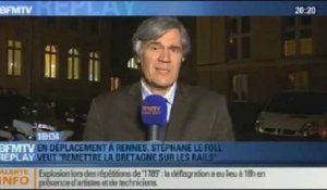 BFMTV Replay: Stéphane Le Foll est en déplacement à Rennes - 08/11