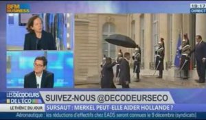 Sursaut: Merkel peut-elle aider Hollande ? dans Les décodeurs de l'éco - 12/11 1/5