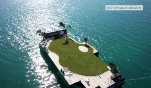 Drive en golf depuis le 22ieme étage de l'hotel Atlantis à Dubai