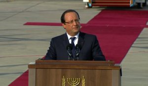 Déclaration du président de la République à son arrivée à Tel-Aviv en Israël