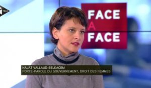 Najat Vallaud-Belkacem invitée du "Face à Face de Christophe Barbier" le 21 Nov. 2013