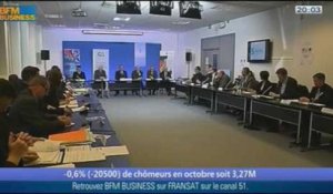 Inversion de la courbe du chômage: promesse gênante ? dans Les décodeurs de l'éco - 28/11 4/5