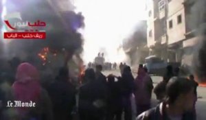 Bombardement de barils d'explosifs sur la province d'Alep