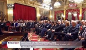 Allocution de F.Hollande pour les commémorations du Centenaire de la 1ère guerre mondiale - Evénements