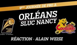 Réaction de Alain Weisz - J09 - Orléans reçoit Nancy