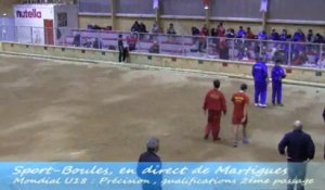 Tir de précision, second tour qualification, Sport Boules, Mondial U18 Martigues 2013