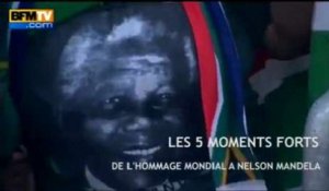 Hommage mondial à Mandela : Les 5 temps forts
