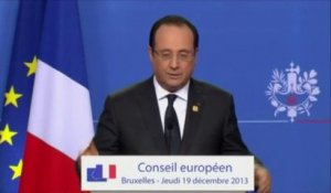 Hollande espère l'engagement de la Pologne en Centrafrique