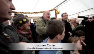 Thierry Ardisson et Chaunu avec les opposants au projet de centre d'enfouissement des déchets dans l'Orne