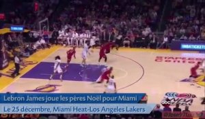 Lebron James fait le show sur le parquet pour Noël