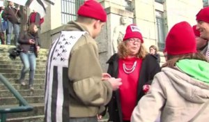 Brest. Une centaine de Bonnets rouges au tribunal