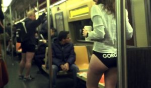 Prendre le métro sans pantalon! Pas mal...