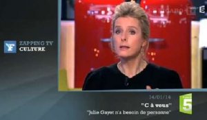 Zapping TV : Karin Viard prend la défense de Julie Gayet
