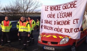 Les pompiers de Vendée manifestent