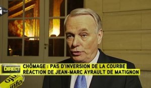 Jean-Marc Ayrault : "les chiffres du chômage montrent une stabilisation"