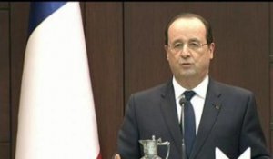 François Hollande: "ce que nous devons faire, c'est la diminution" des chiffres du chômage - 27/01