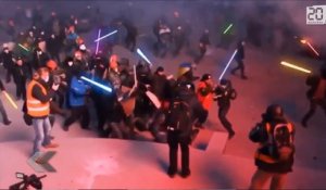 Ukraine: bataille de sabre laser en pleine rue