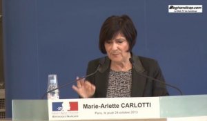 EXCLUSIF - Marie-Arlette Carlotti - Conférence de presse suite à l'affaire Amélie Loquet