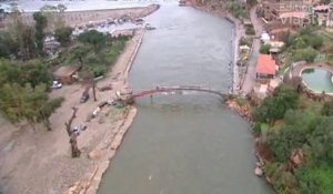 Inondations en Corse-du-Sud: les dégâts vue du ciel