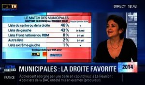 BFM Story: Le Match des municipales: la Droite reste en tête dans les sondages - 19/02