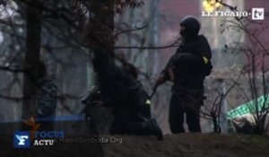 Ukraine  : tirs à balles réelles contre cocktails molotov