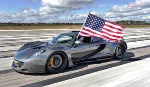 Record du monde de vitesse pour la Hennessey Venom GT (435,31 km/h)