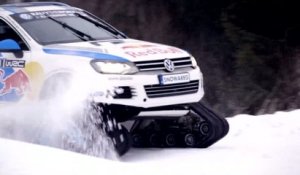 Le Volkswagen Snowareg en action au dernier rallye de Suède