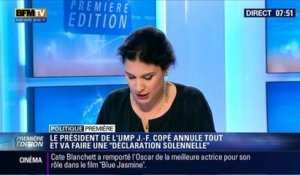Politique Première: Jean-François Copé entretient le mystère autour de sa "déclaration solennelle" - 03/03