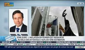 Zone euro: l'inflation en février est de +0,8%: Guillaume Menuet, dans Intégrale Bourse - 04/03