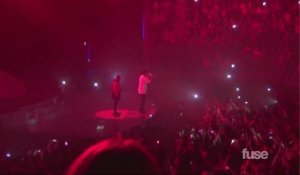 Kanye West Joins Drake On Stage for “Black Skinhead”